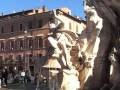 La fontana dei quattro fiumi restaurata recentemente (10 febbraio 2009)